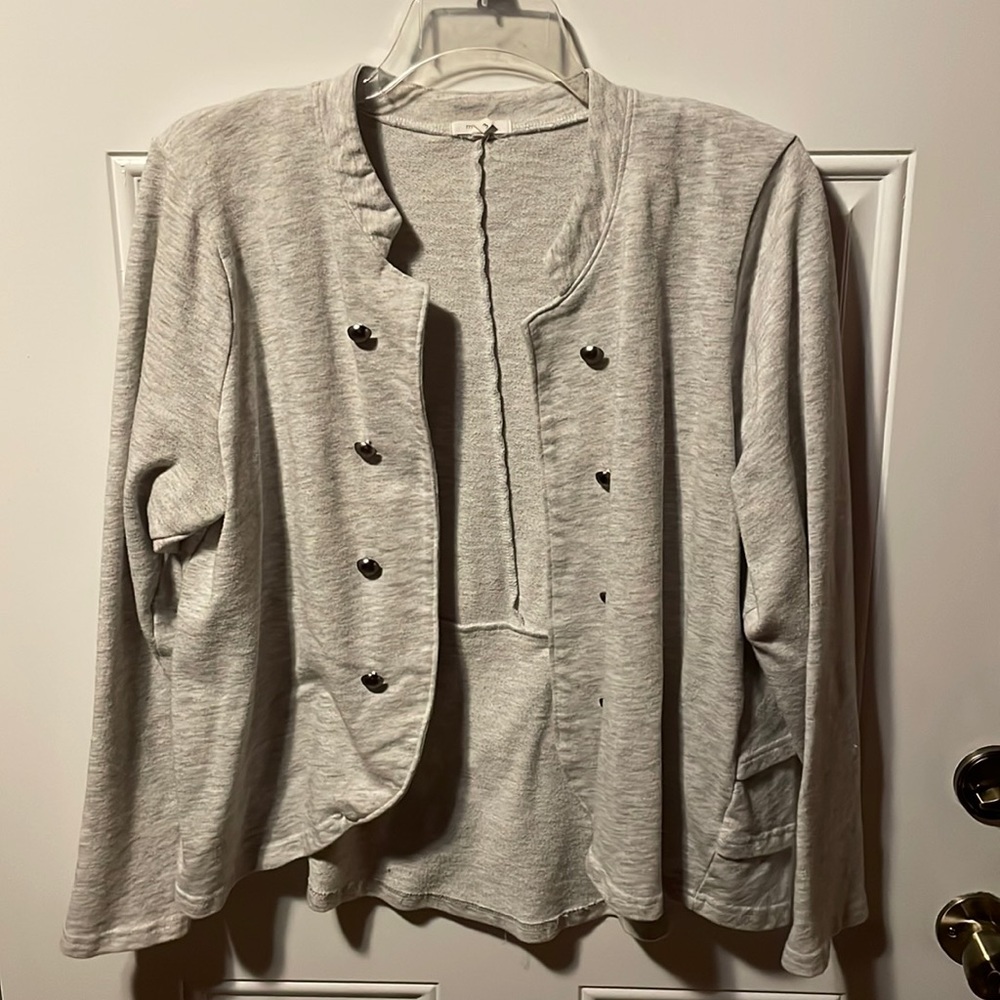 Maurices military style knit blazer